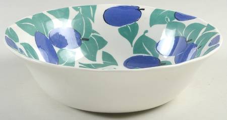 Garden Fruits 9" Round Vegetable Bowl