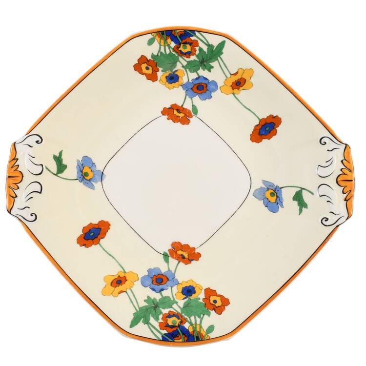 Gardenia Handled Cake Plate