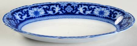 Glenmore Blue and White Relish/Gravy Underplate
