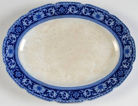 Glenmore Blue and White 11" Oval Serving Platter