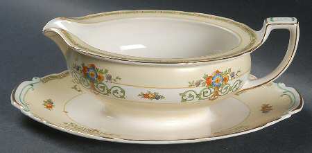 Gosforth Gravy Boat with Attached Underplate
