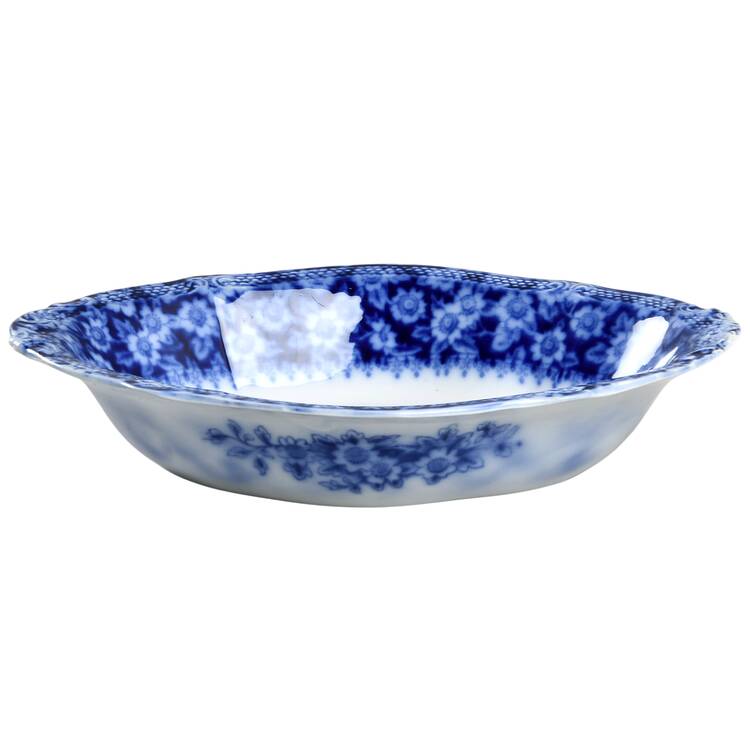 Grace (Flow Blue) 10" Oval Vegetable Bowl