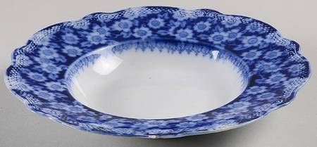 Grace (Flow Blue) Rim Soup Bowl