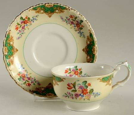 The Touraine Flat Cup & Saucer Set