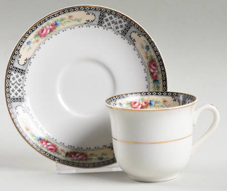 Harvard Flat Demitasse Cup & Saucer Set