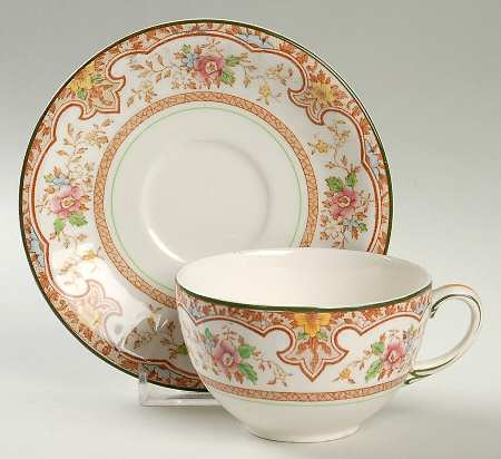Harmony Flat Cup & Saucer Set by Grindley