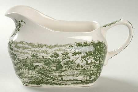 Homeland Green Gravy Boat