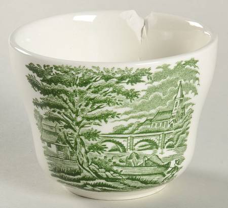 Homeland Green Mini Open Sugar Bowl