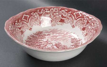 Homeland Pink 8" Round Vegetable Bowl