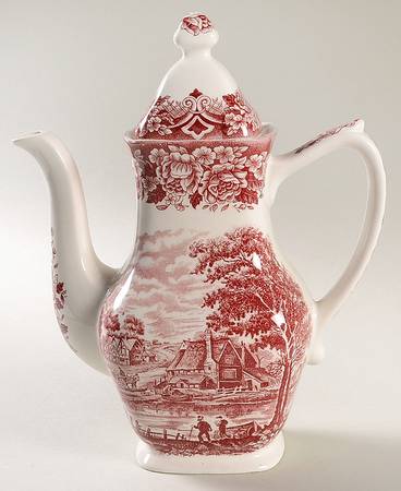 Homeland Pink Coffee Pot & Lid