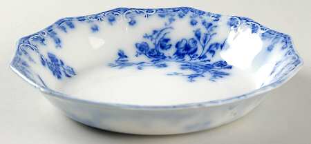 Janette (Flow Blue) Coupe Soup Bowl