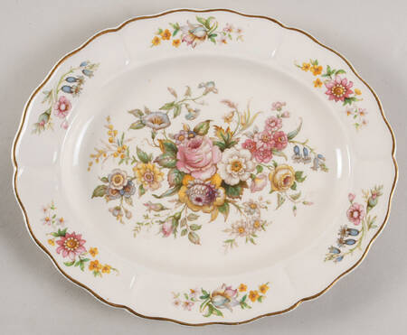 Kashmir 10" Oval Serving Platter by Grindley
