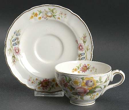 Kashmir Flat Cup & Saucer Set by Grindley