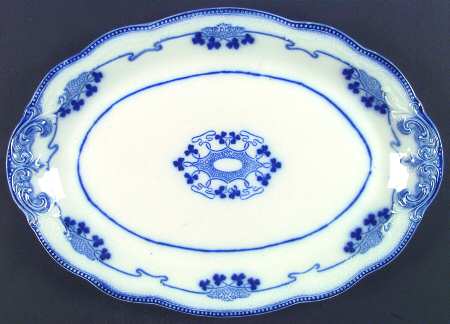 Lorne (Flow Blue) 18" Oval Serving Platter