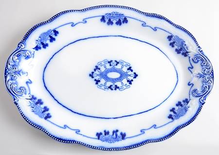 Lorne (Flow Blue) 17" Oval Serving Platter