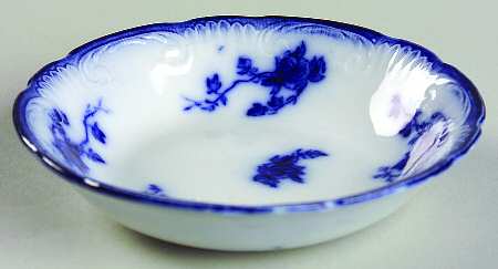Marechal Neil (Flow Blue, No Gold) Fruit/Dessert (Sauce) Bowl