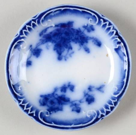 Marechal Neil (Flow Blue, No Gold) Butter Pat