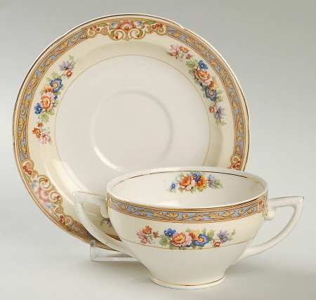 Marjorie Flat Bouillon Cup & Saucer