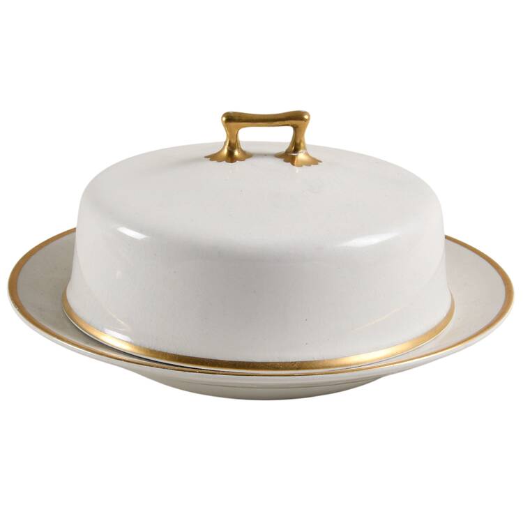 The Marengo (White) Round Covered Butter