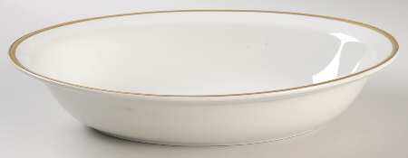 The Marengo (White) 9" Oval Vegetable Bowl