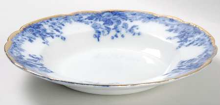 Marguerite (Flow Blue) Rim Soup Bowl