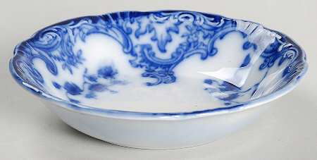 Marie (Flow Blue) Fruit/Dessert (Sauce) Bowl
