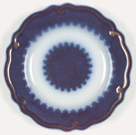 The Marquis (Flow Blue with Gold) Bread & Butter Plate