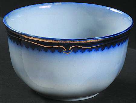 The Marquis (Flow Blue with Gold) Cranberry Bowl