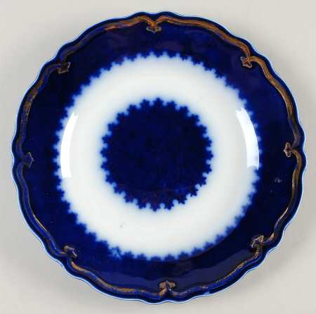 The Marquis (Flow Blue with Gold) Salad Plate