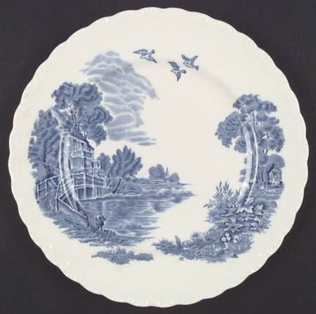 Meadow Brook Blue Dinner Plate