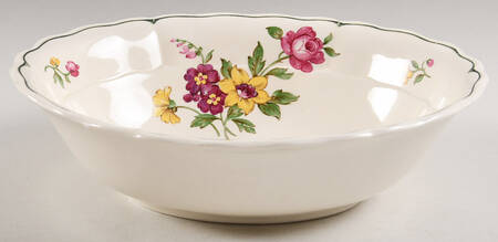 Melrose Rose Floral (Marlborough) 9" Oval Vegetable Bowl