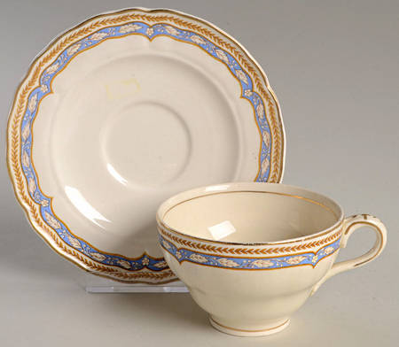 Monmouth (Scalloped Edge) Flat Cup & Saucer Set