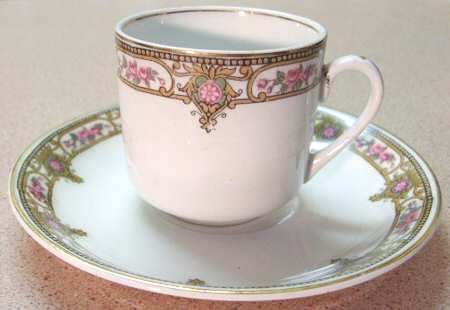 Normandie Flat Demitasse Cup & Saucer Set