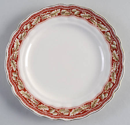 Oakland Maroon Salad Plate by Grindley