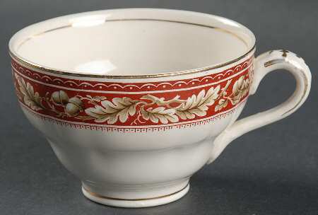 Oakland Maroon Flat Cup by Grindley