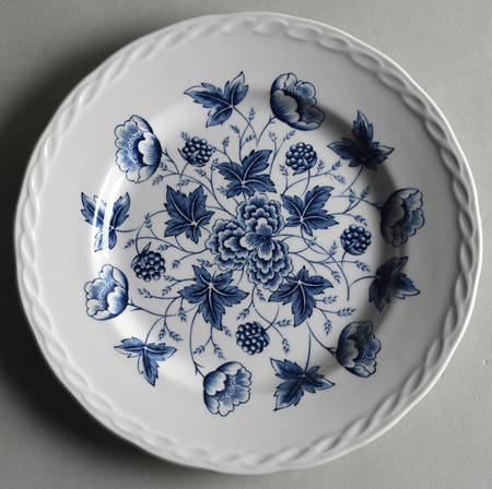 Old Chelsea Blue (White Background) Dessert/Pie Plate