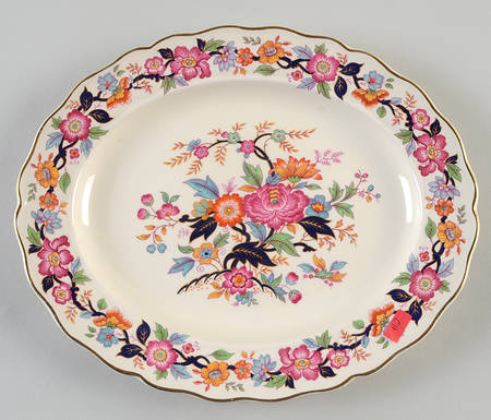 Old China 11" Oval Serving Platter