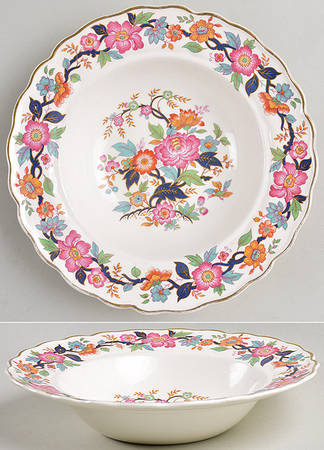 Old China Rim Soup Bowl