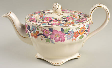 Old China Teapot & Lid