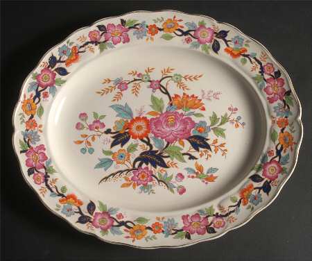 Old China 14" Oval Serving Platter