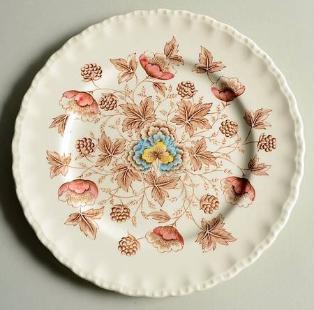 Old Chelsea Multicolor (Cream Background) Salad Plate