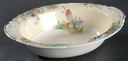 The Old Mill 9" Oval Vegetable Bowl