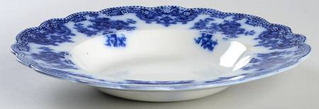 Osborne (Flow Blue) Large Rim Soup Bowl
