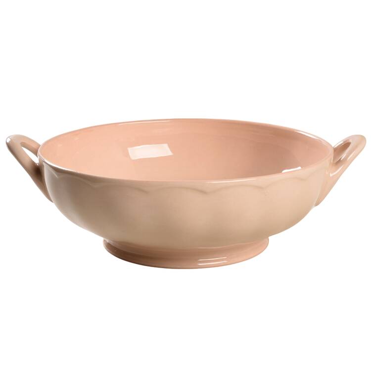 Peach Petal Round Vegetable No Lid