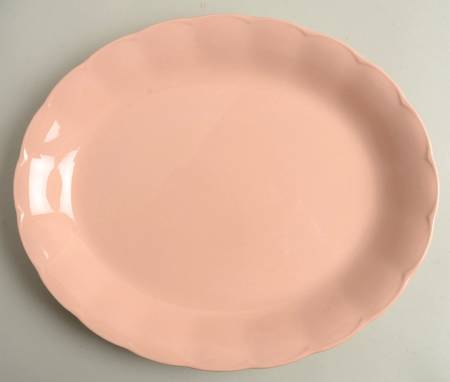 Peach Petal 14" Oval Serving Platter