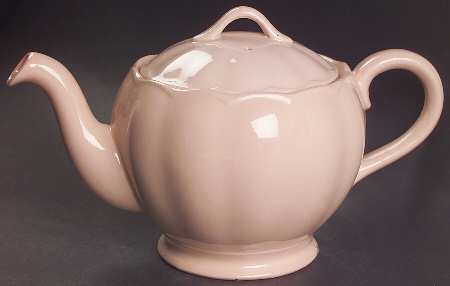 Peach Petal Teapot & Lid