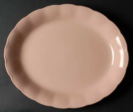 Peach Petal 16" Oval Serving Platter