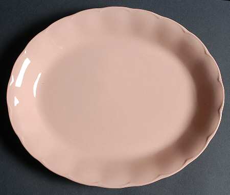 Peach Petal 11" Oval Serving Platter