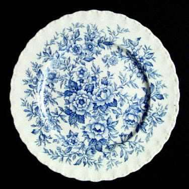 Printemps Blue Luncheon Plate