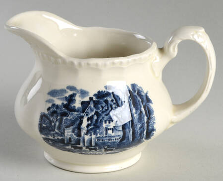 Scenes After Constable Blue (Center Design) Creamer